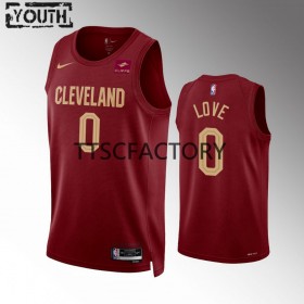 Cleveland Cavaliers Kevin Love 0 Nike 2022-23 Icon Edition Punainen Lasten Pelipaidat Swingman